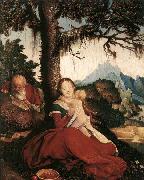 BALDUNG GRIEN, Hans Rest on the Flight to Egypt oil painting reproduction